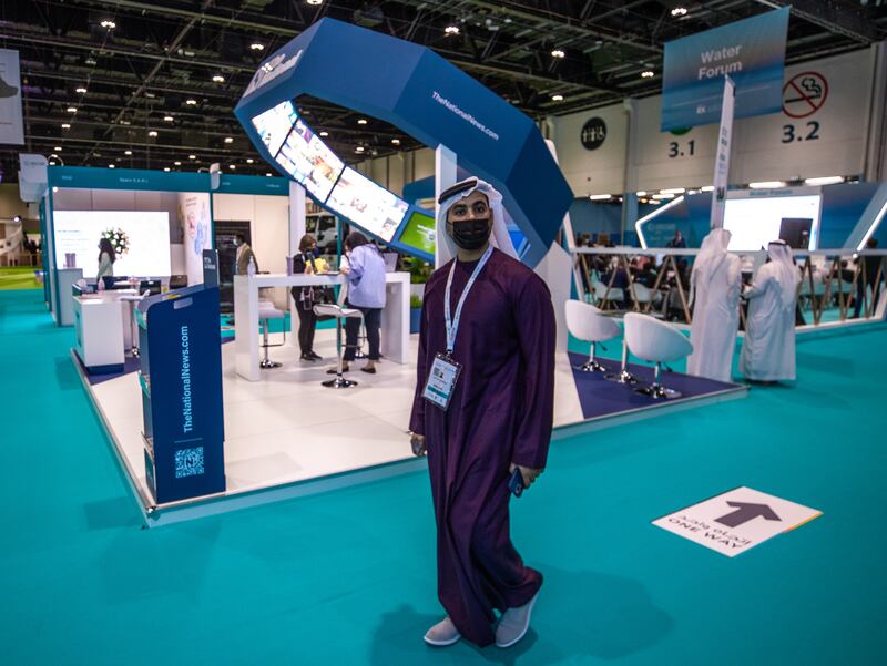 The National display at World Future Energy Summit at ADNEC.