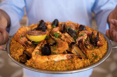 Lebanese seafood restaurant Ibn AlBahr is hosting Paella Tuesdays. Photo: Ibn AlBahr
