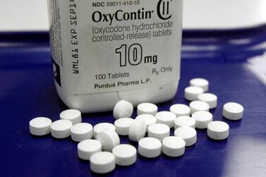 A US judge has ordered that drugmakers such as Purdue Pharma, manufacturer of OxyContin (pictured), distributors and retailers should all face trial for their role in the country's opioid crisis. AP Photo