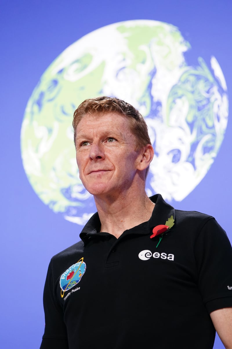 Astronaut Tim Peake attends 'In conversation: The science behind Cop' during the Science and Innovation Day. PA