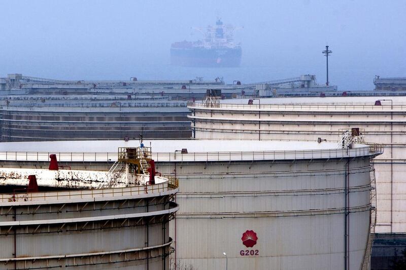 A crude oil storage depot in eastern China. The combined capacity of Chinese refiners has grown exponentially. Wu Hong / EPA