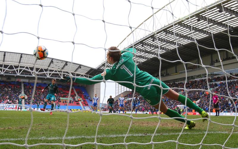 Goalkeeper: Christian Walton (Wigan) – Made two brilliant saves from Manolo Gabbiadini, including one from a penalty, and did not deserve to finish on the losing side. Alex Livesey / Getty Images