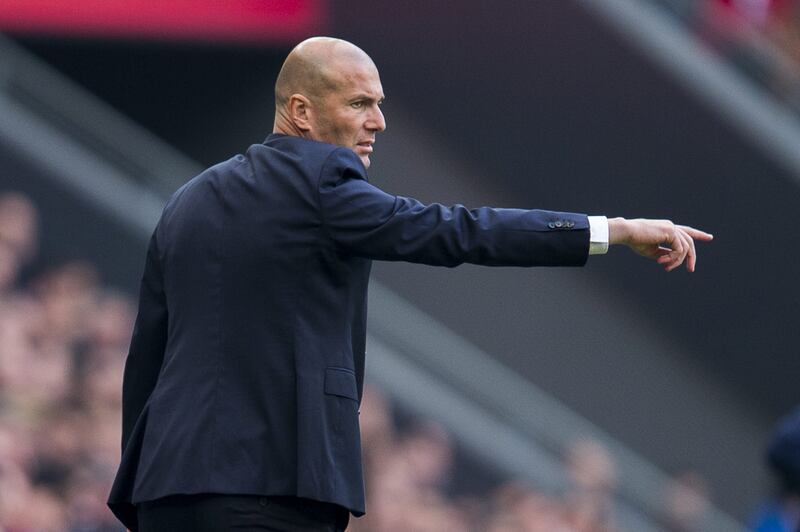 Real Madrid manager Zinedine Zidane. Juan Manuel Serrano Arce / Getty Images