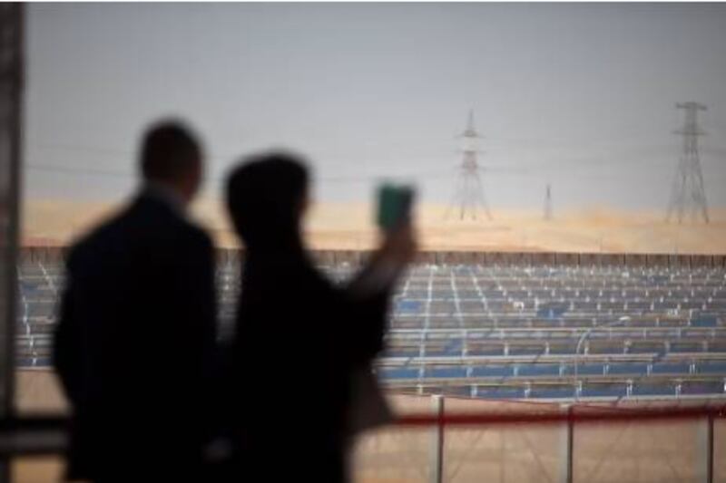 The Shams Solar Power Station near Madinat Zayed, Abu Dhabi. Silvia Razgova for The National