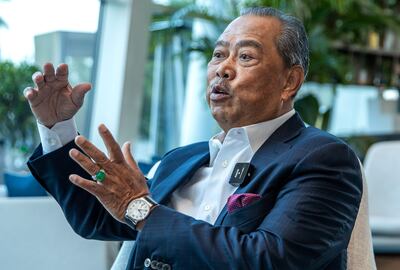 Interview with the former Prime Minister of Malaysia, Tan Sri Muhyiddin Yassin. Victor Besa / The National