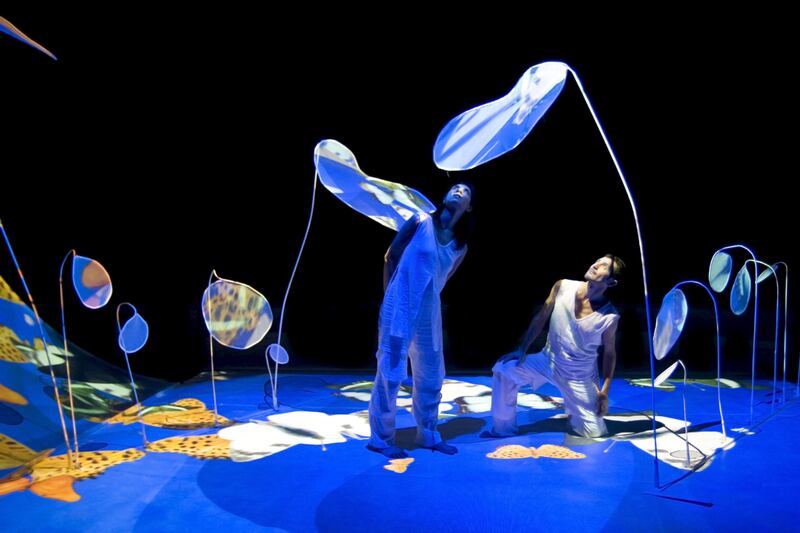 Farfalle is a show that will entertain the entire family, thanks to its colourful stage presence. Courtesy NYU Abu Dhabi
