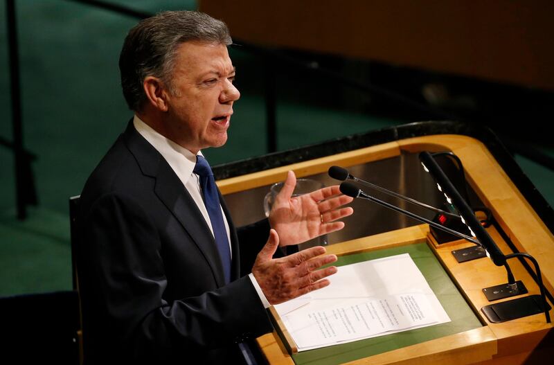 Colombian President Juan Manuel Santos Calderon. Shannon Stapleton / Reuters