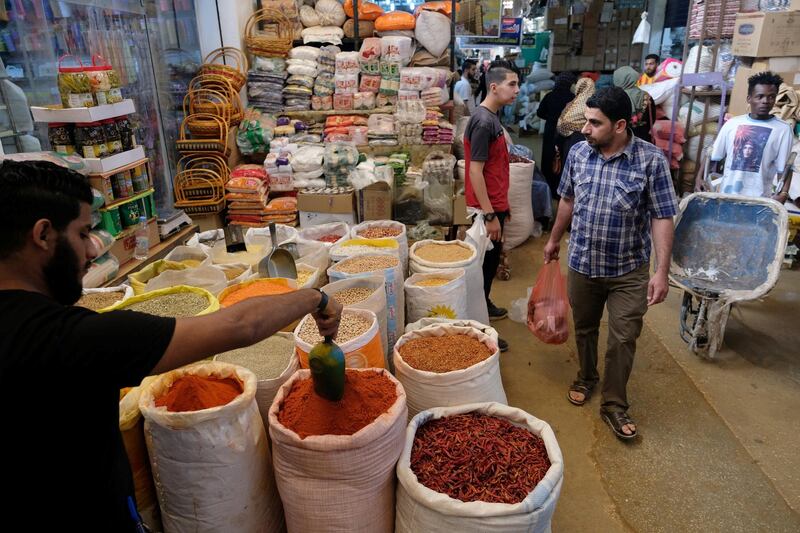 People shop at a market ahead of Ramadan in Benghazi, Libya. Reuters
