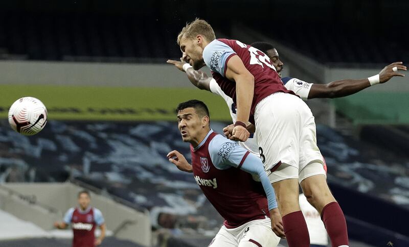 Tomas Soucek - 6: Spent most of his evening chasing back towards his own goal. AFP