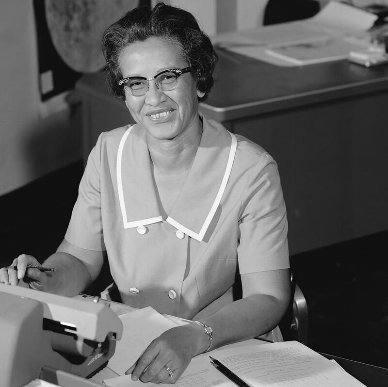This 1966 NASA file handout photo shows Katherine Johnson, in NASA's early years, the gifted mathematician who analyzed and verified complex aerospace data, becoming an integral part of the Space Task Group, a core group of researchers who made American manned space travel a reality. - Katherine Johnson, whose calculations enabled Apollo 11 to land on the moon, died on February 24, 2020 at 101. Her story was told in the film "Hidden Figures." (Photo by Handout / NASA / AFP) / RESTRICTED TO EDITORIAL USE - MANDATORY CREDIT "AFP PHOTO /NASA/HANDOUT " - NO MARKETING - NO ADVERTISING CAMPAIGNS - DISTRIBUTED AS A SERVICE TO CLIENTS