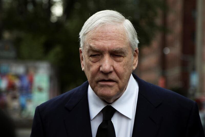 Conrad Black arrives for the late former Canadian Prime Minister John Turner's state funeral at St. Michael's Cathedral Basilica in Toronto, Ontario, Canada October 6, 2020.  REUTERS/Carlos Osorio