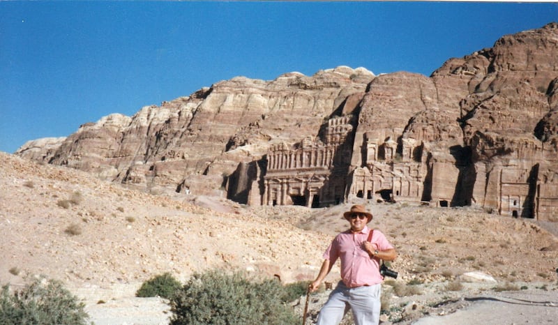 Peter James has been racing to save Egypt’s 4,600-year-old Bent Pyramid. Courtesy Peter James