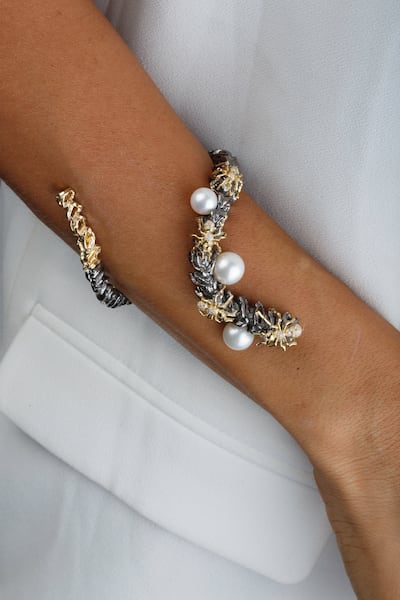 A pearl bracelet by Lebanese designer Gaelle Khouri. Photo: Gaelle Khouri