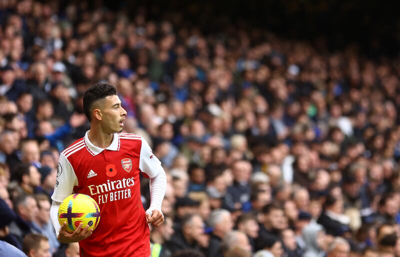 Gabriel Martinelli earns £90,000 a week at Arsenal. Reuters