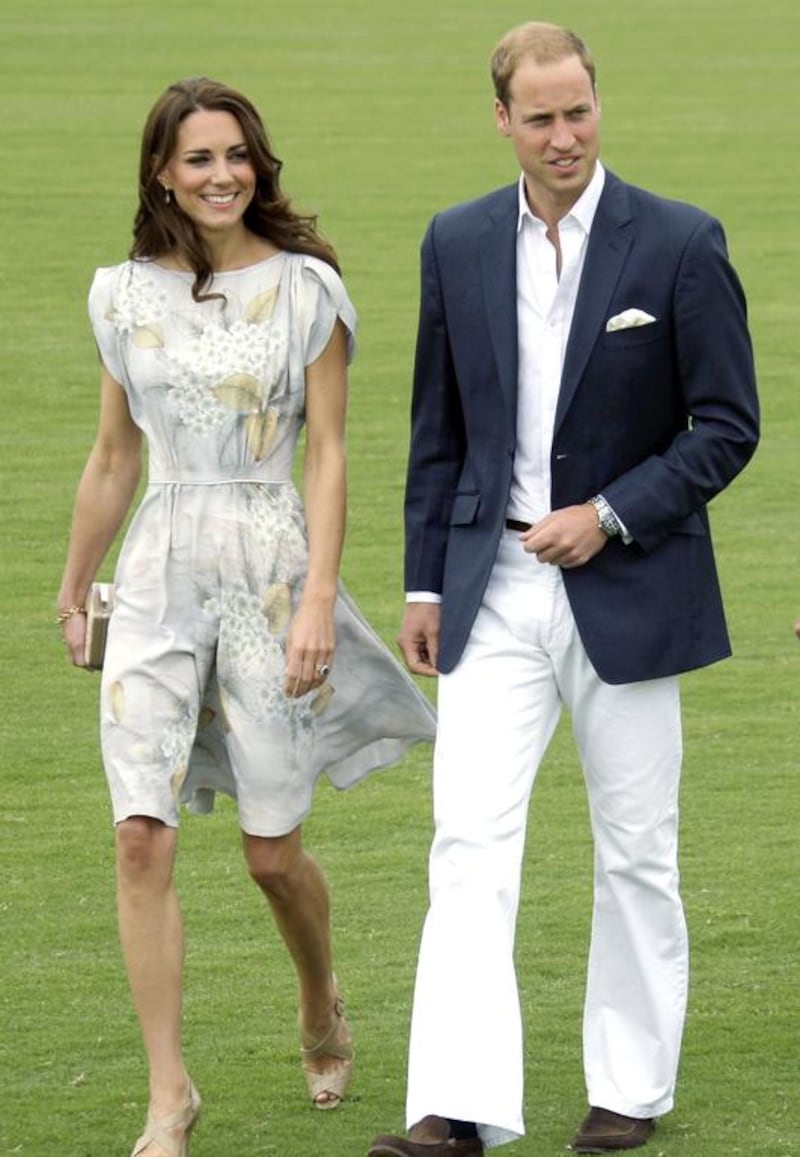 William and Kate, the Duke and Duchess of Cambridge, at a charity polo match in California. Reed Saxon / AP Photo 