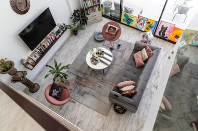 Injeel Moti, a PR executive rents a loft apartment in JVC as she needed more space to work from home. My Dubai Rent.
Antonie Robertson/The National

