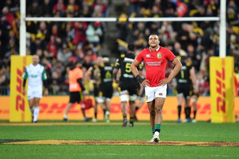 Jonathan Joseph of the Lions during the match against the Hurricanes at Westpac Stadium on June 27, 2017 in Wellington, New Zealand. Getty Images