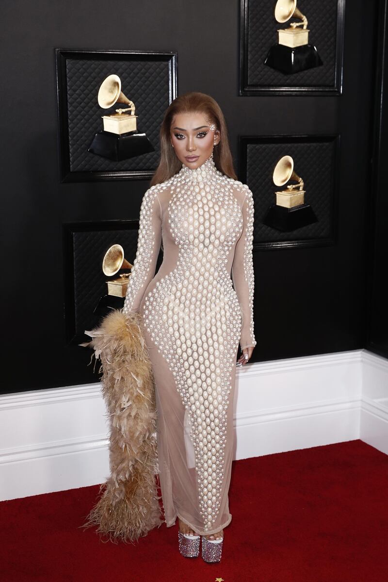 Nikita Dragun arrives for the 62nd Annual Grammy Awards ceremony at the Staples Center in Los Angeles, California, USA, 26 January 2020.  EPA