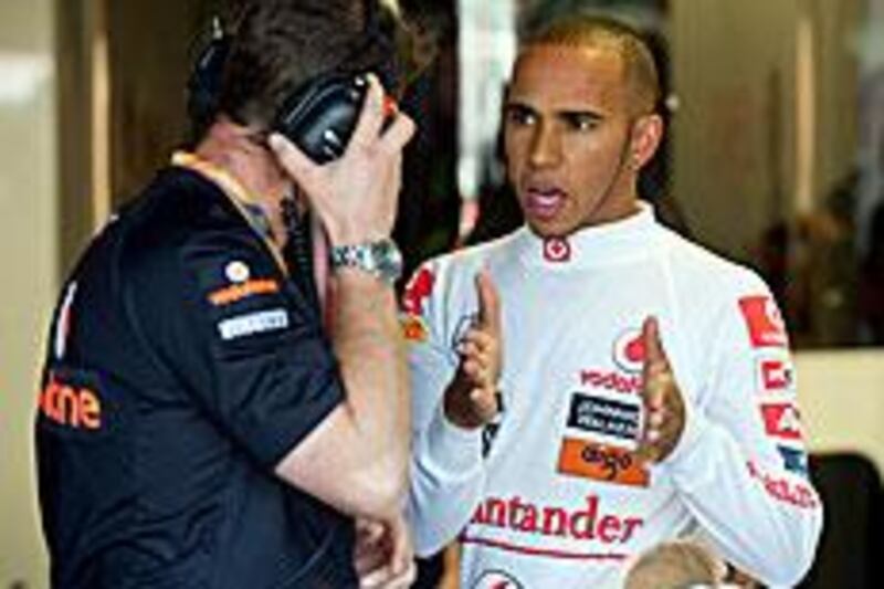 Hamilton has a contract with McLaren until 2012.