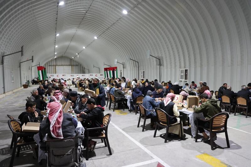 The camp is about 37km from the Syrian border and provides shelter to those fleeing the war-torn country. Wam