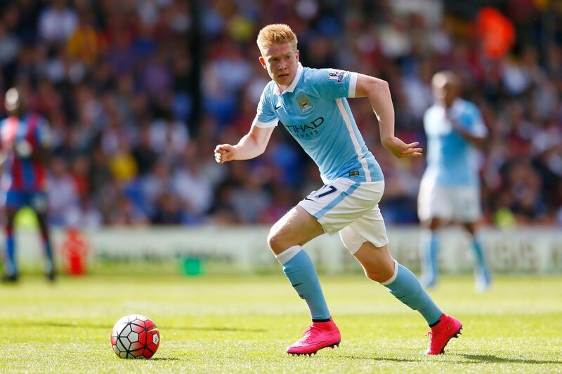 LONDON, ENGLAND - SEPTEMBER 12:  Kevin De Bruyne of Manchester City in action during the Barclays Premier League match between Crystal Palace and Manchester City at Selhurst Park on September 12, 2015 in London, United Kingdom.  (Photo by Julian Finney/Getty Images)