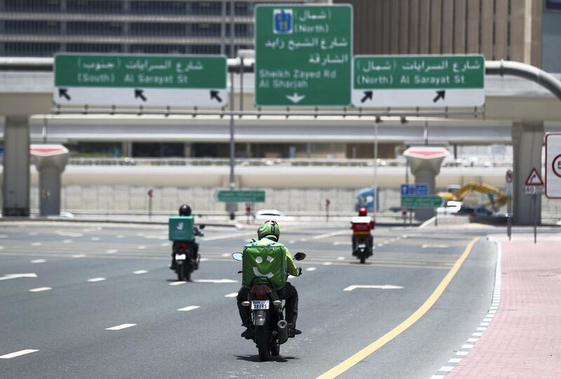 Dubai, United Arab Emirates - Reporter: N/A. News. Stock. General view of a careem driver. Tuesday, June 23rd, 2020. Dubai. Chris Whiteoak / The National