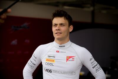 <p>Louis Deletraz&nbsp;is competing in the Formula Two series in 2018. Image courtesy of Pellegrini</p>
