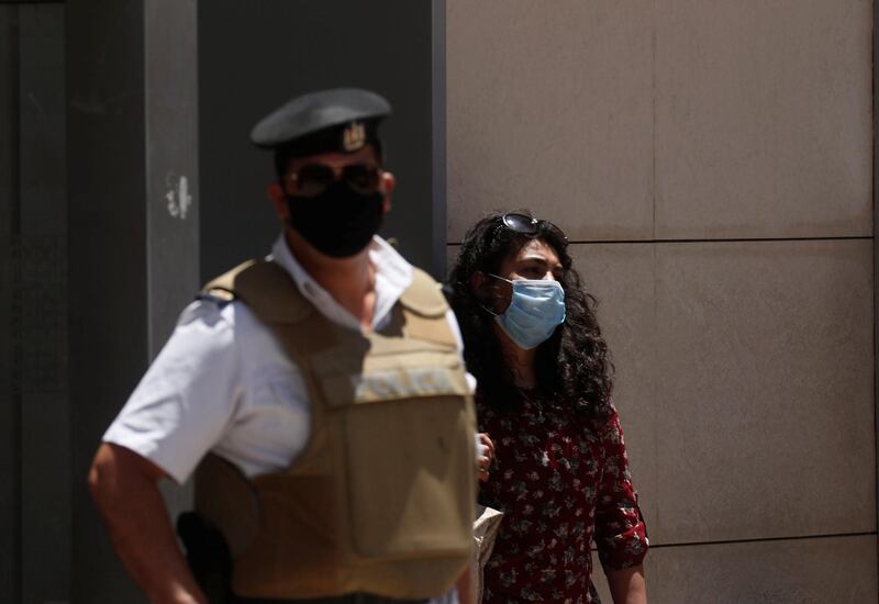 Wearing masks is mandatory in public places in Egypt. Reuters