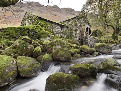 Coombe Gill Mill in Borrowdale, Keswick, Cumbria. PA