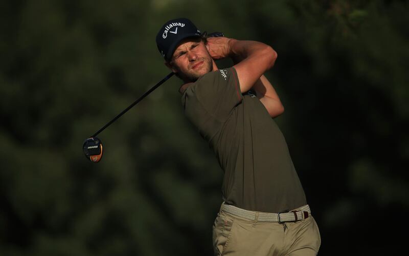 Thomas Detry leads at the halfway stage of Omega Dubai Desert Classic. getty