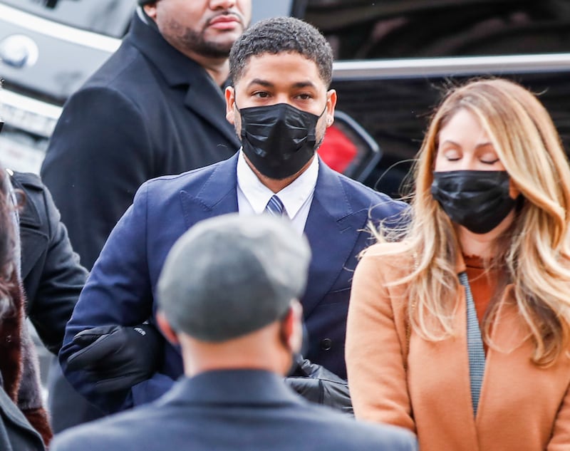Smollett is charged with six counts of felony disorderly conduct for making what prosecutors say was a false police report about the alleged attack – one count for each time he gave a report – to three different officers. The Class 4 felony carries a prison sentence of up to three years. EPA