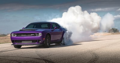 Hennessey's Dodge Demon is likely to destroy tarmac at full speed. Photo: Dodge