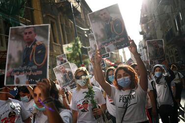 Vigil for the victims lost in a massive explosion, in Beirut, Lebanon August 11, 2020. Reuters