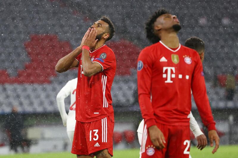 Eric Maxim Choupo-Moting - 7, Scored an emphatic header to get Bayern back in the game, but will feel that he could have had another goal after hitting the bar and missing a good chance before that. Booked for dissent. Reuters