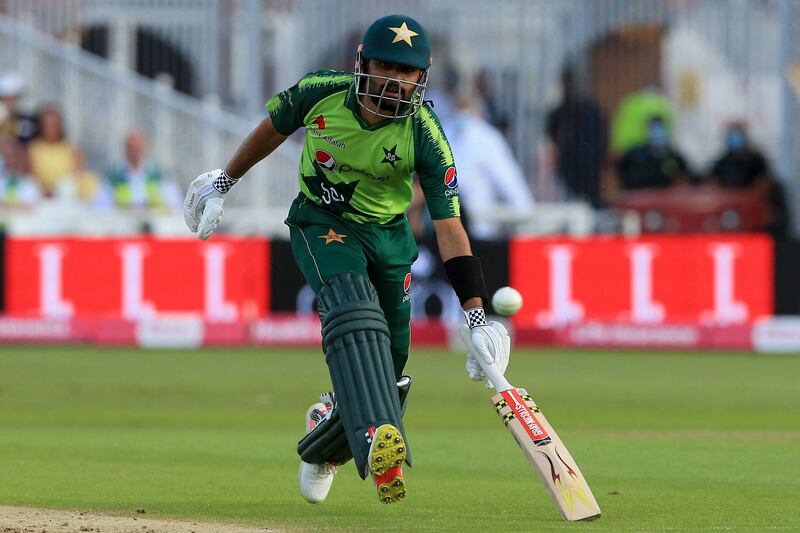 Pakistan's Babar Azam during his innings.