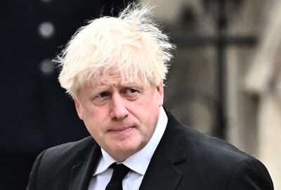 Boris Johnson on Sunday pulled out of the Conservative leadership race. AFP 
