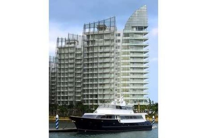 Luxury condominiums in Singapore include marinas similar to developments in Dubai.