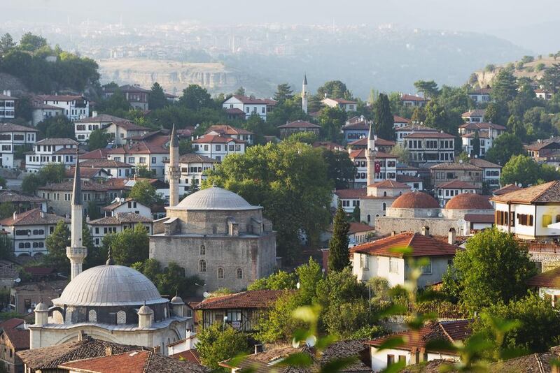Old Ottoman town houses and Izzet Pasar Cami Mosque, a Unesco World Heritage Site, in Safranbolu. Getty Images