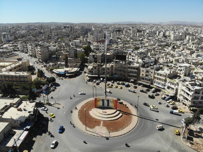 The city of Idlib,  north-west Syria