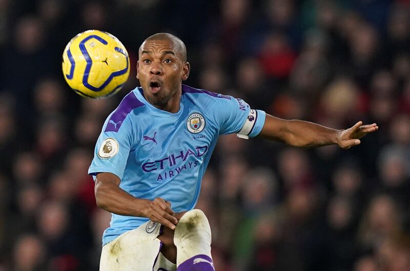 Fernandinho has won three Premier League titles and one FA Cup with Manchester City. Reuters