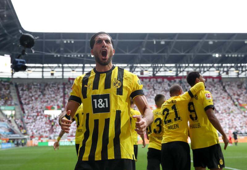 Emre Can of Borussia Dortmund celebrates. Getty Images