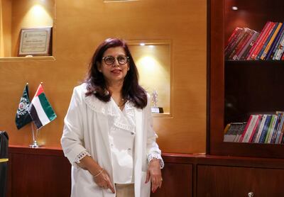 Rashmi Nandkeolyar, principal and director at Delhi Private School Dubai. Khushnum Bhandari / The National
