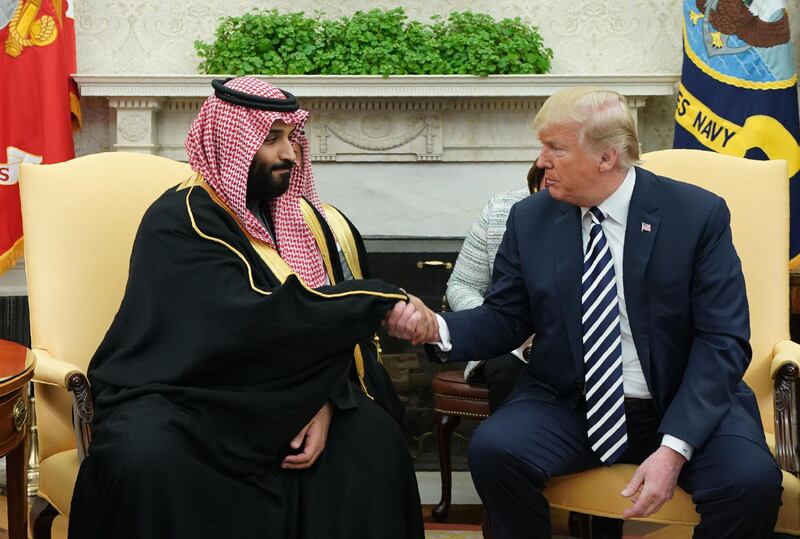 Both leaders stressed the strength and potential of Saudi-US ties before sitting down for talks with their officials.  Mandel Ngan / AFP Photo