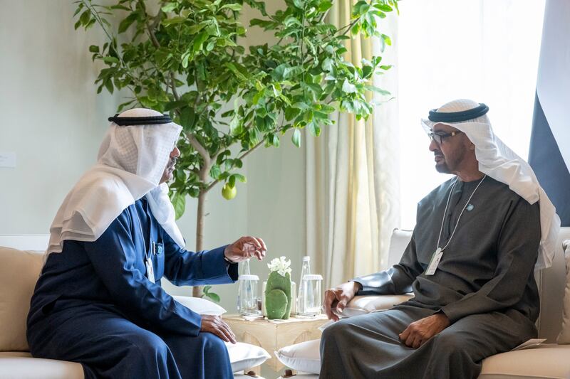 Sheikh Mohamed meets Sheikh Ahmed Nawaf Al Sabah, Prime Minister of Kuwait