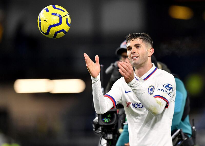 Christian Pulisic during the Premier League match against Burnley at Turf Moor. PA