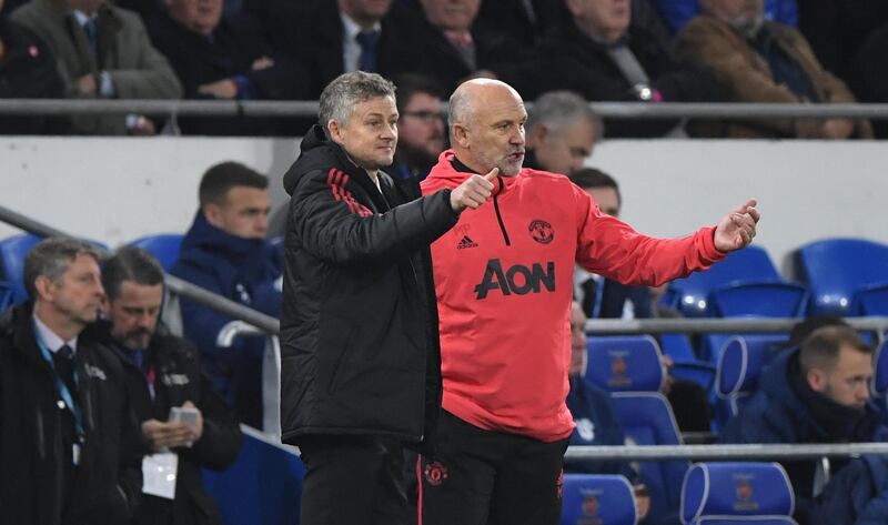 Mike Phelan, right, is Solskjaer's assistant. Getty Images