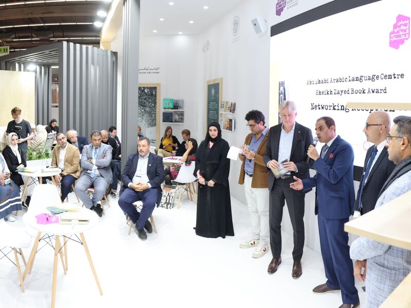 UAE publishers and authors gather at the Frankfurt International Book Fair. Photo: Abu Dhabi Arabic Language Centre