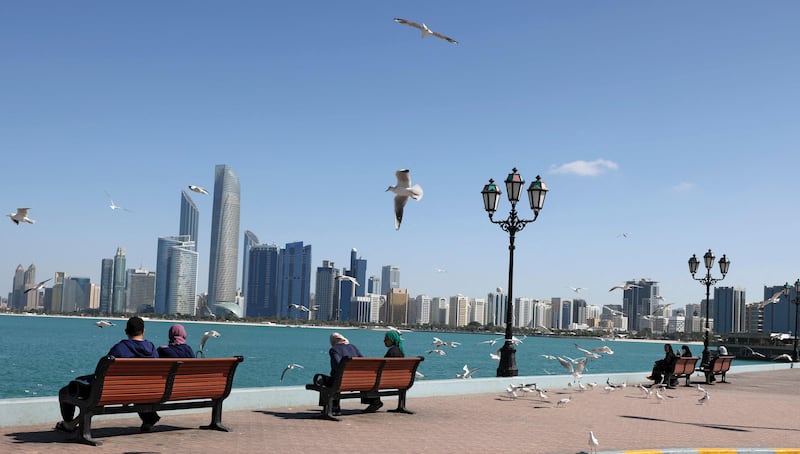 Average rents in the Corniche area of Abu Dhabi climbed 7.2 per cent to Dh1,675 per square metre in the first quarter of 2022, Knight Frank said on Monday. AFP