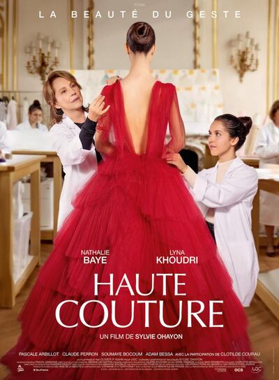 The poster for 'Haute Couture', a film about the Dior atelier. Courtesy UGC
