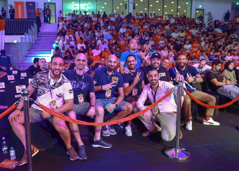 Abu Dhabi, United Arab Emirates, October 4, 2019.   --  Brave Combat Federation 27 at the Mubadala Arena.--
Brave 27 fans.
Victor Besa / The National
Section:  SP
Reporter:  Amith Passela